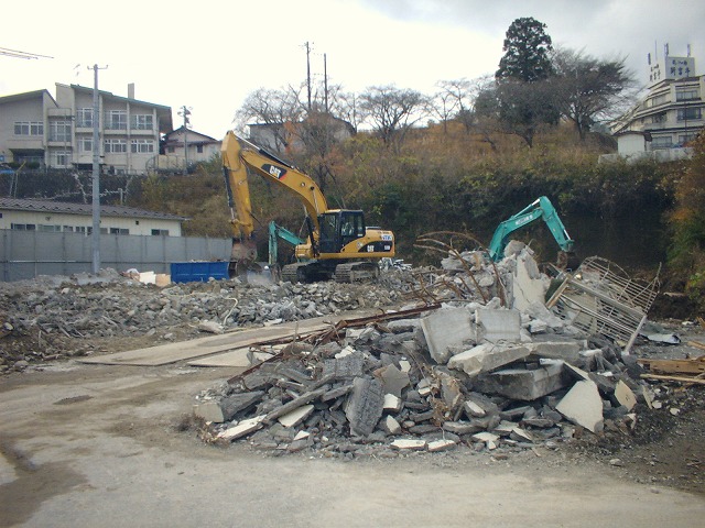 東北　震災後の工事